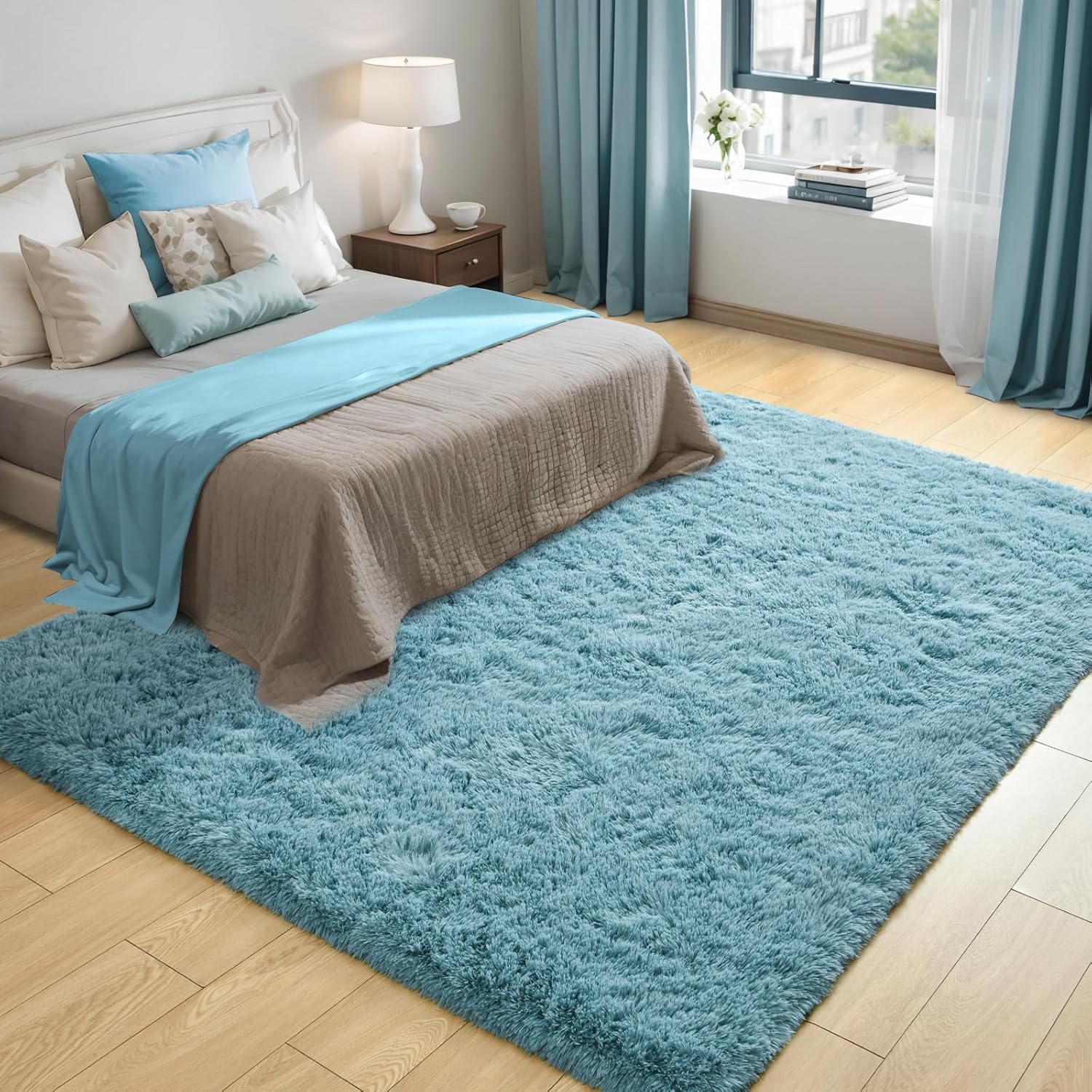 Merelax Soft Modern Indoor Large Shaggy Rug for Home Decor