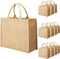 Segarty Tote Bags 12 Pack Large Burlap Reusable Gift Bags