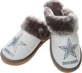 FOCO Womens NFL Team Logo Glitter Open Back Moccasin (Style C2N4)