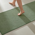 Bathroom Runner Rugs Sage Green 16x60 - Soft Quick Dry Low Pile