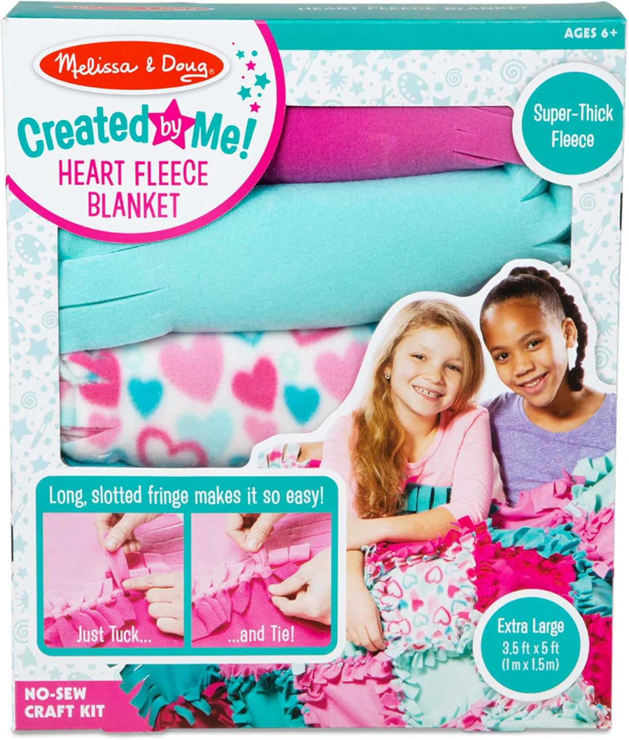 Melissa & Doug Fleece Quilt No-Sew Craft Kit for Creative Fun