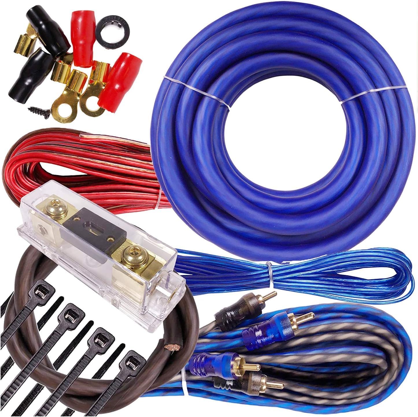 Complete 3000W Gravity 4 Gauge Amplifier Installation Wiring Kit