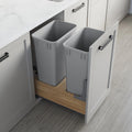 Dowell Double 50Qt Undermount Trash Pull-Out - Smooth Soft-Close