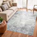 Washable Abstract 4x6 Rug - Soft Non-Slip Area Rug for Living Room