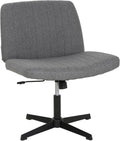 Criss Cross Armless Office Desk Chair - Wide Seat Comfort