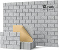 Soundproofing Panels 12 Pack - Brick Acoustic Wall Panels for Rooms