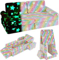 Modular Kids Play Couch - Convertible Glow in the Dark Sofa