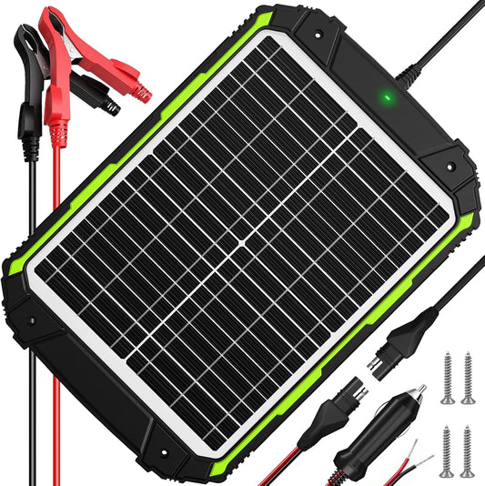20W 12V Solar Powered Battery Charger with Smart MPPT Technology