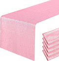 Pink Sequin Table Runner 12 x 108 in 6 Pack - Sparkle for Events