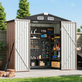 6x4 FT Outdoor Storage Shed - Secure Weatherproof Garden Storage