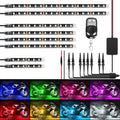 Motorcycle RGB LED Light Kit - 8PCS Multi-Color Atmosphere Lights