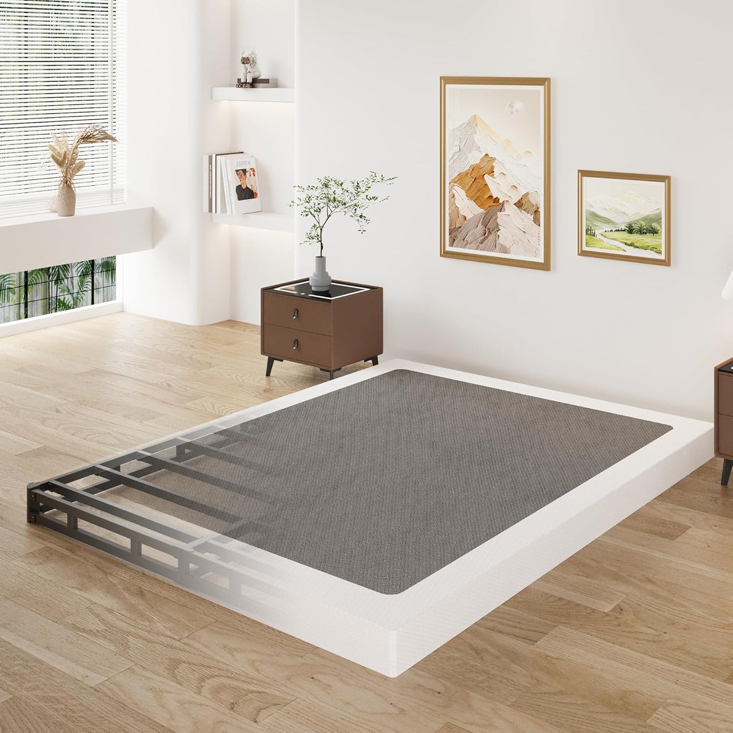 3 Inch Queen Box Spring Low Profile for Comfortable Sleep