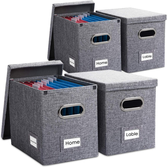 PRANDOM File Organizer Box Set for Stylish Storage