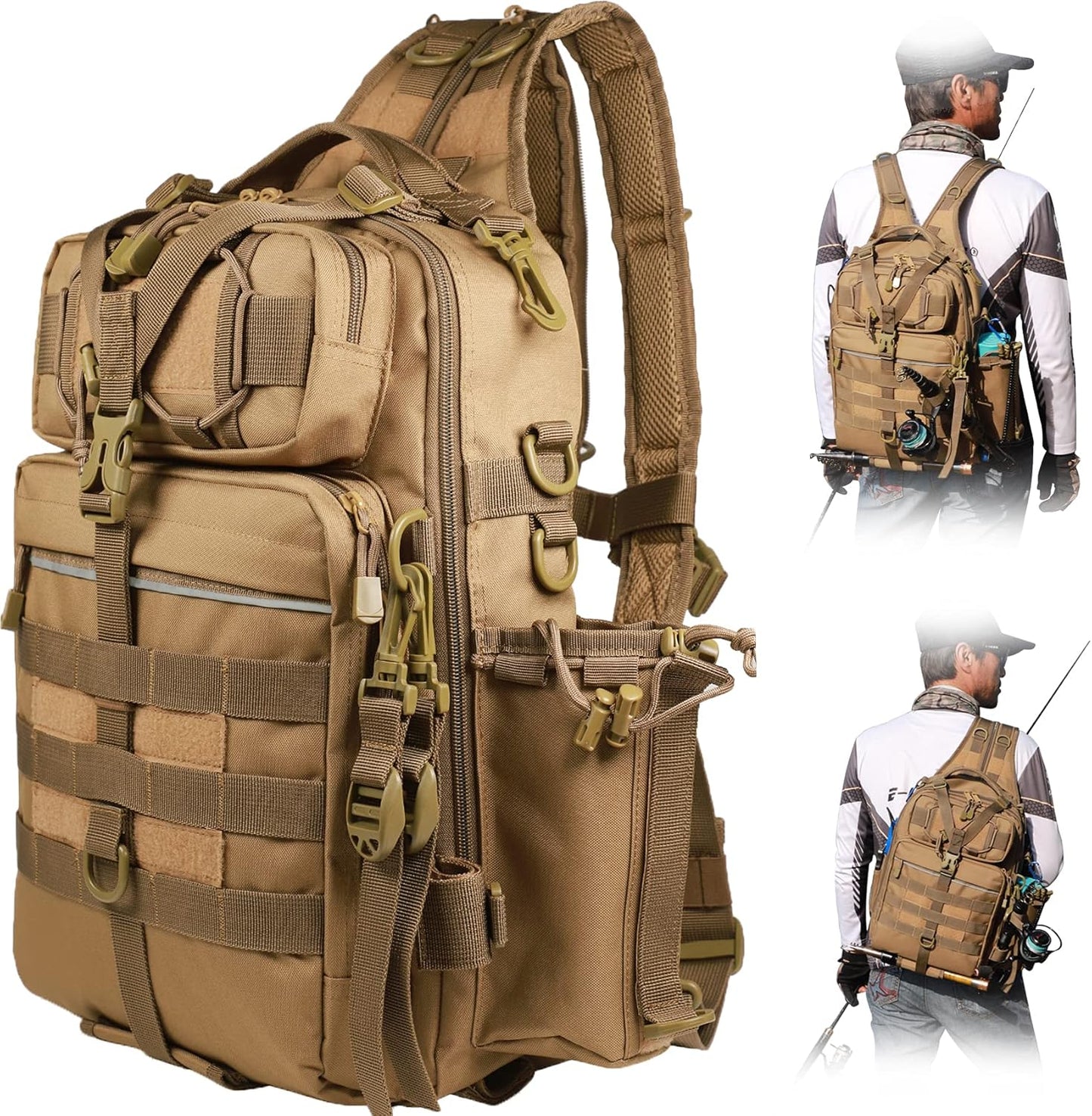 BLISSWILL Fishing Backpack - Water-Resistant & Spacious