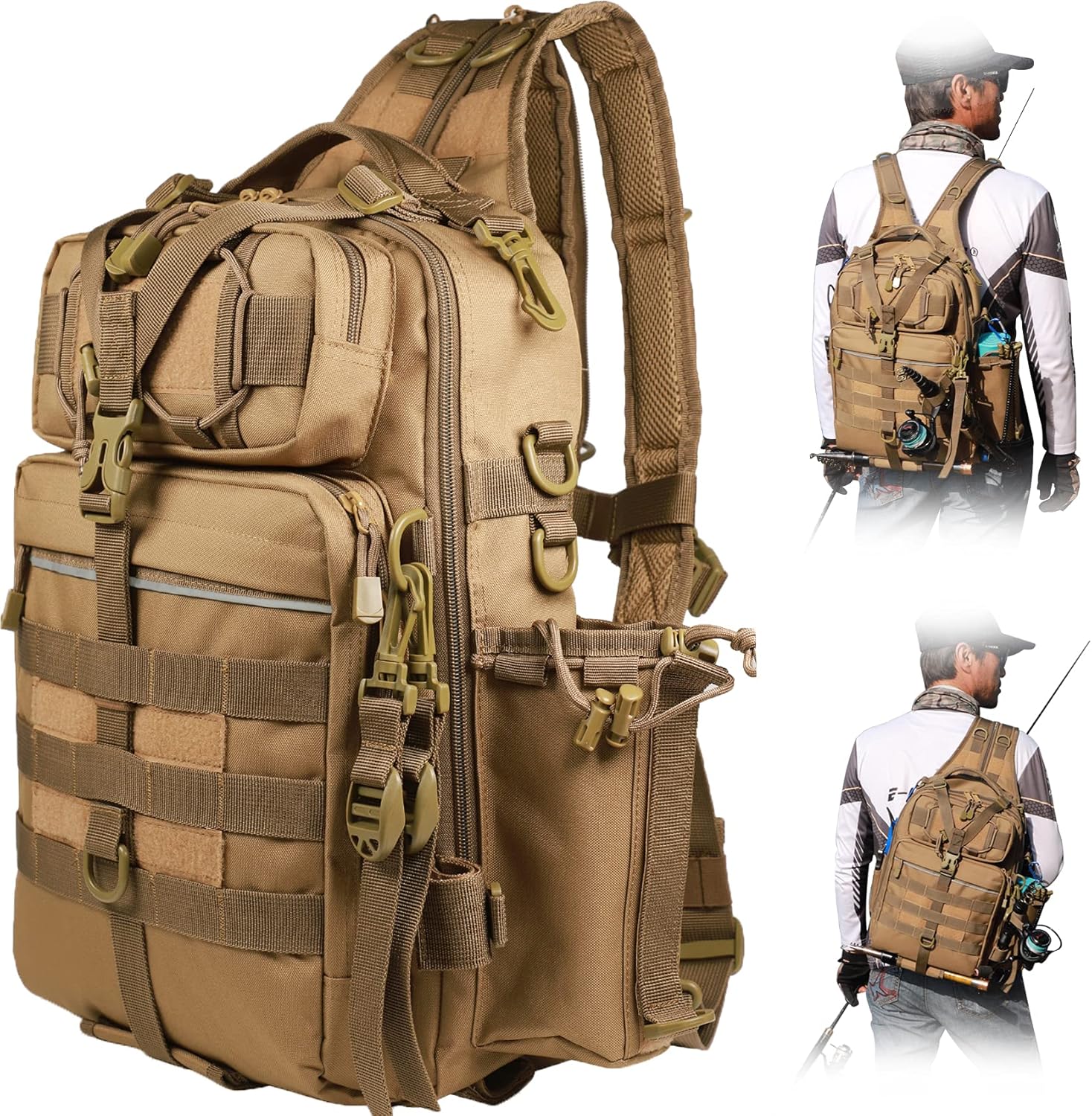 BLISSWILL Fishing Backpack - Water-Resistant & Spacious