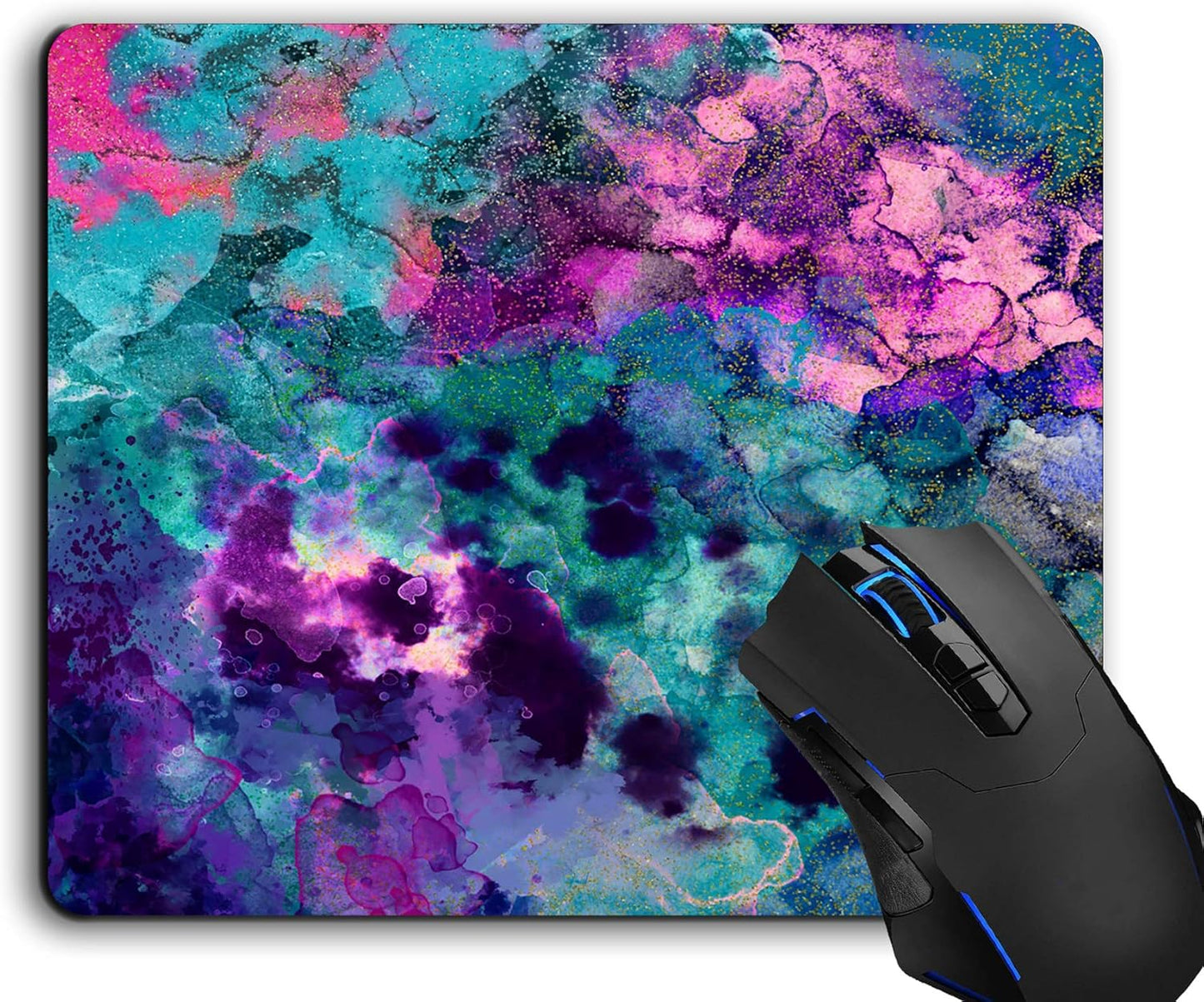 Inky Watercolor Non-Slip Mouse Pad by XDMY