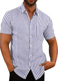 COOFANDY Men's Summer Hawaiian Tropical Short Sleeve Shirt
