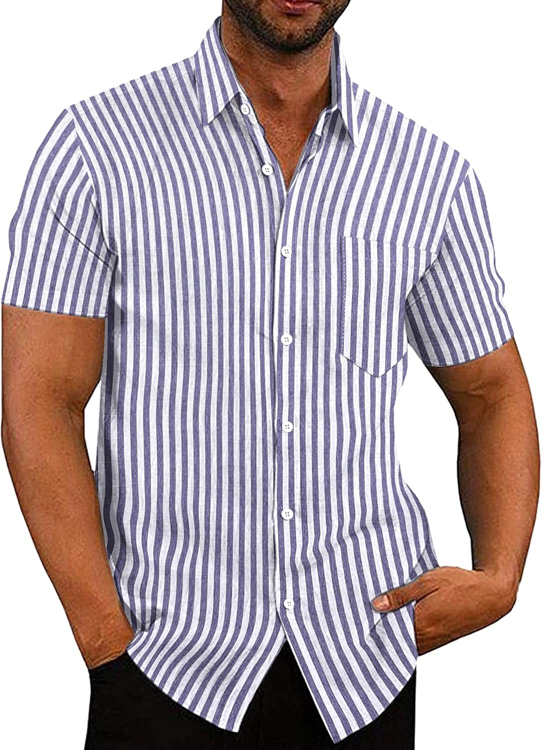 COOFANDY Men's Summer Beach Hawaiian Tropical Casual Shirt