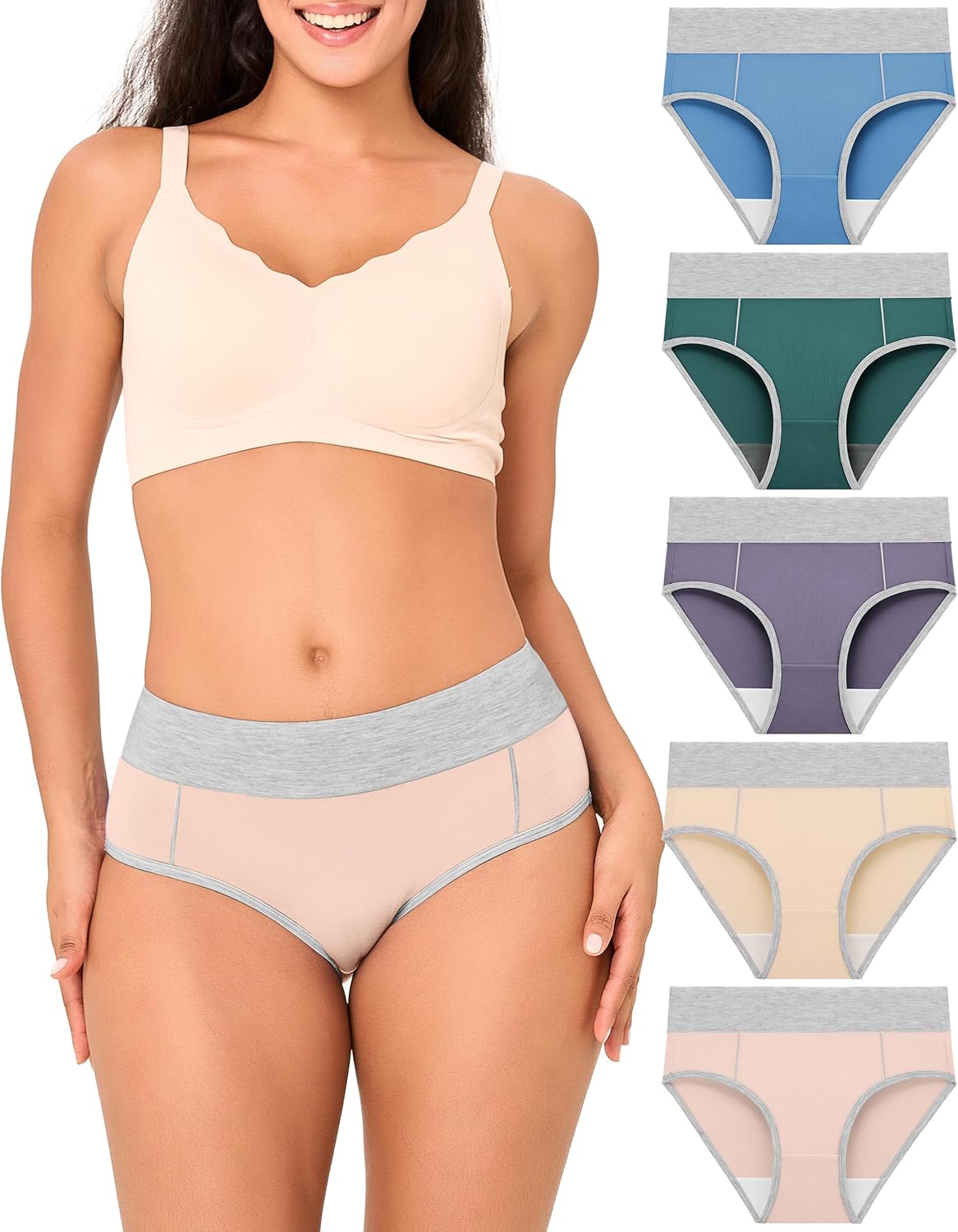 Bamboo Cool Women's High Waisted Briefs for Ultimate Comfort