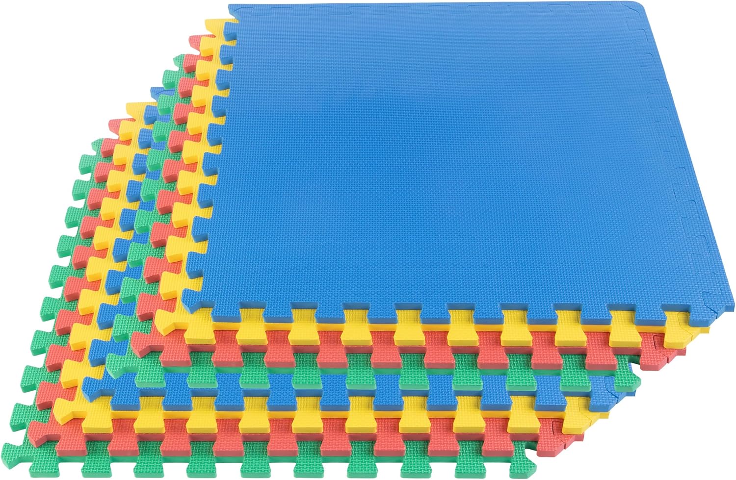 EVA Foam Mat Tiles 8-Pack for Safe Playroom or Gym Flooring