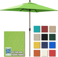 EliteShade 6.5x10 ft Rectangular Market Umbrella - 10-Year Non-Fading
