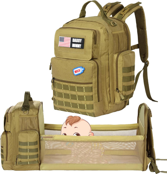 MABOZOO Tactical Dad Diaper Bag - Expandable & Waterproof