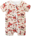 Double Zip Footless Cotton Baby Outfit by Bibimom
