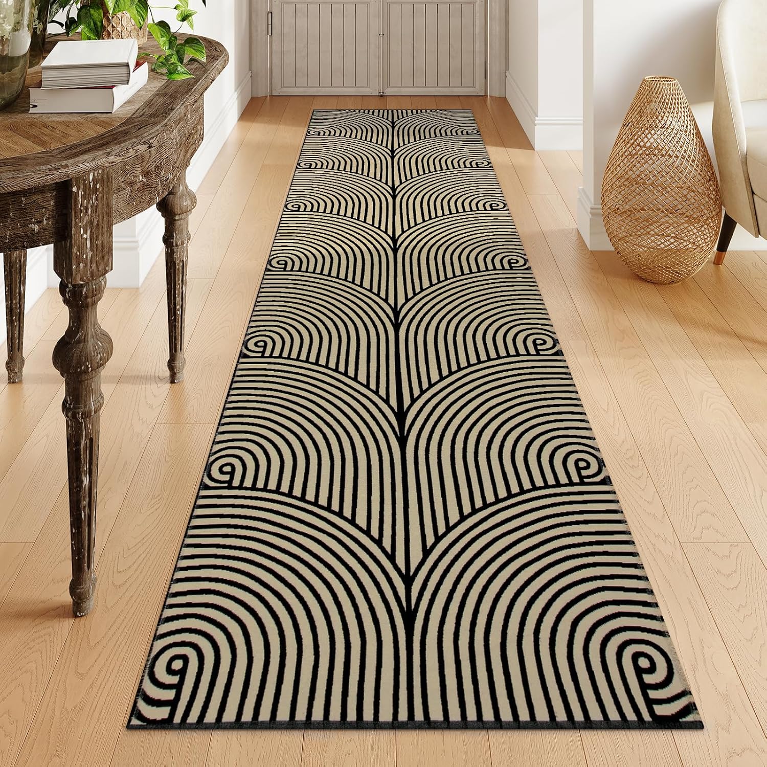 Tiffasea Kitchen Rugs Runners for Hallways - Washable Cotton Rug