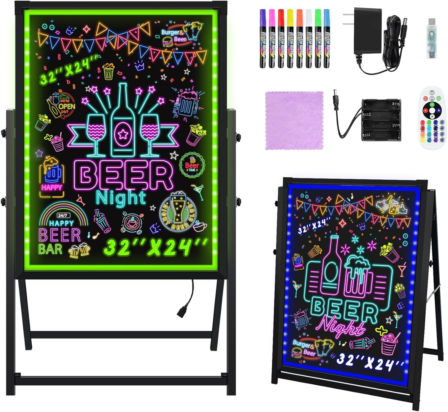 Hosim Standing A-Frame LED Message Board for Promotions