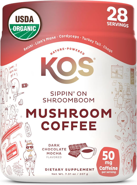 Organic Dark Choc Mushroom Coffee Latte