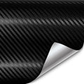 VVIVID XPO Black Carbon Fiber Car Wrap Vinyl Roll (4ft x 5ft) - DIY