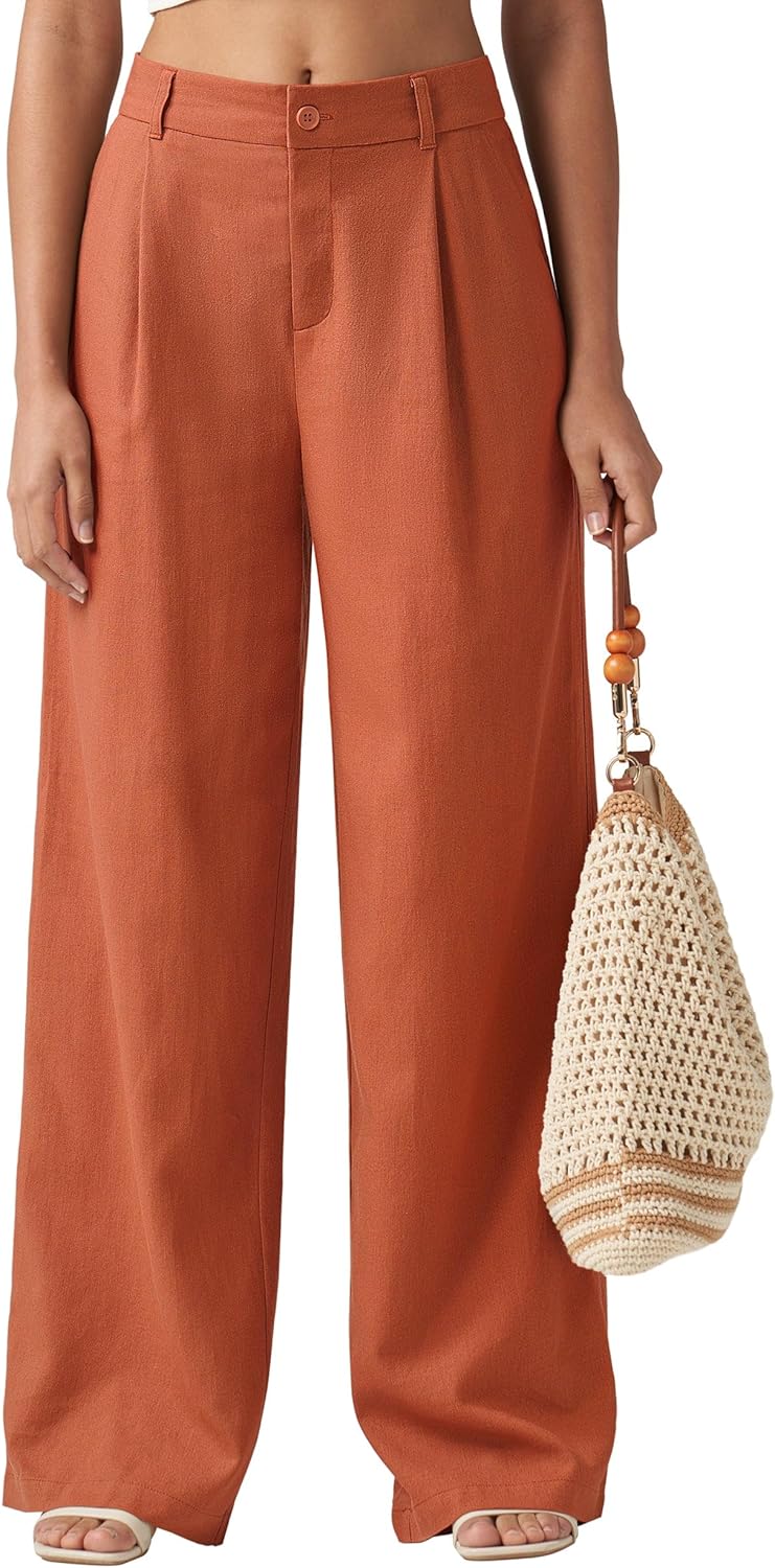 Willit Women's Linen Pants for Comfort and Style in Any Setting