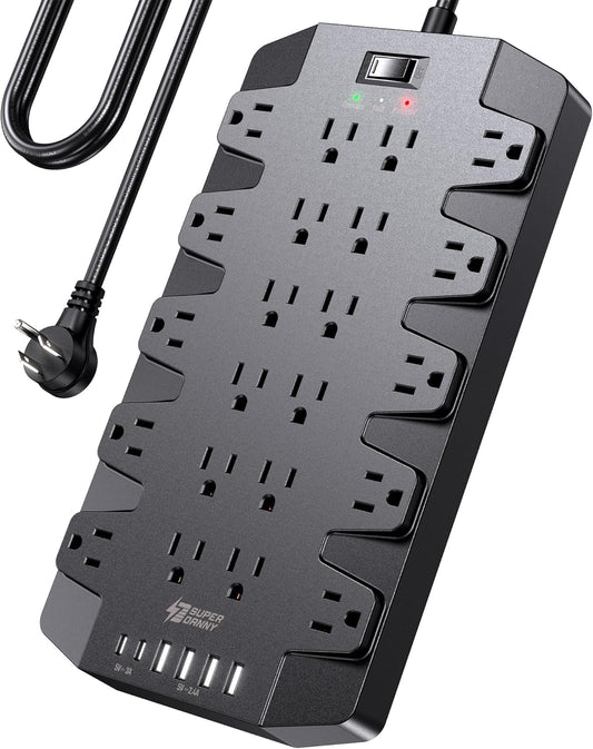 22-Outlet Surge Protector Power Strip