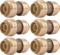 SharkBite 3/8 in x 1/2 in Reducing Coupling Pack of 6 - Fast Push-Fit