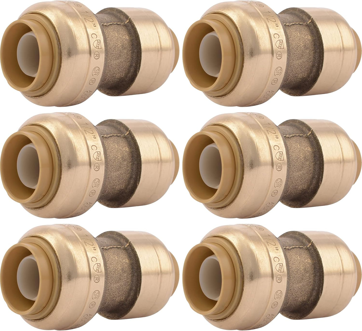 SharkBite 3/8 Inch x 1/2 Inch Reducing Coupling for Plumbing