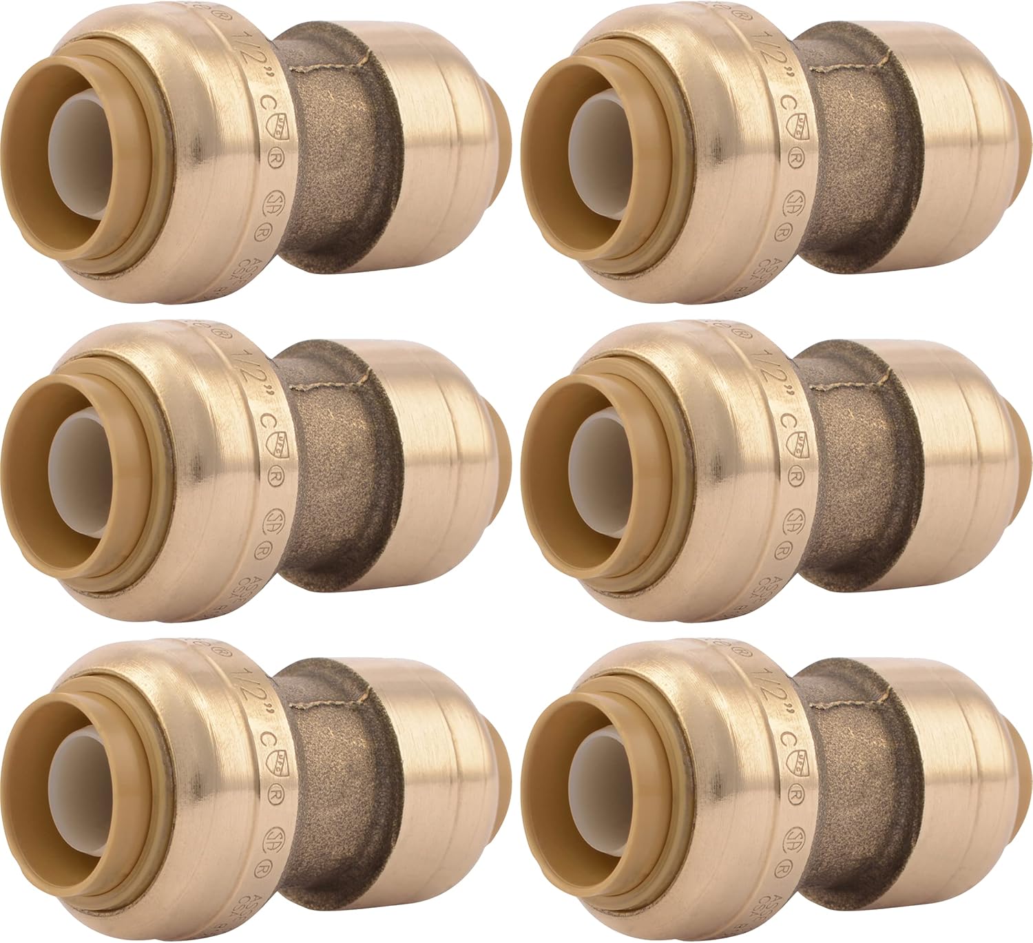 SharkBite 3/8 Inch x 1/2 Inch Reducing Coupling for Plumbing