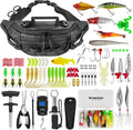 THKFISH 85-Piece Fishing Tool Kit with Waterproof Sling Bag - Ready