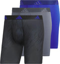 adidas Men's Microfiber 3-Pack Boxer Brief - Ghost Black/Onix