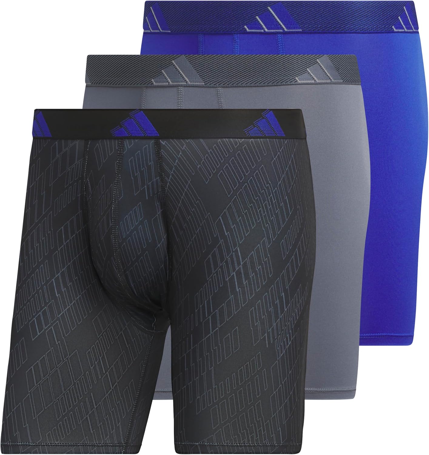 adidas Men's Microfiber Boxer Briefs 3-Pack for All-Day Comfort