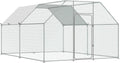 Large Metal Chicken Coop Run 13x10x6.4 ft Walk-in Pen - Weatherproof
