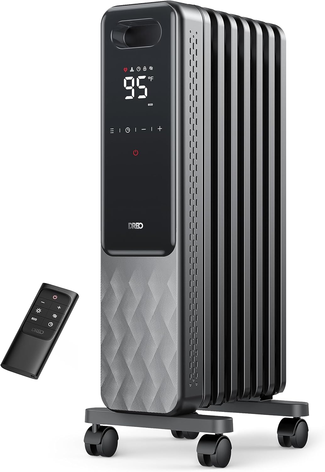 Dreo 1500W Radiant Heater: Remote Control, 4 Modes