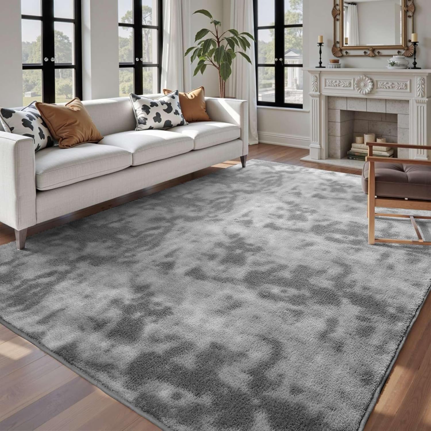 Lascpt 6x9 Area Rugs for Living Room with Memory Foam Comfort
