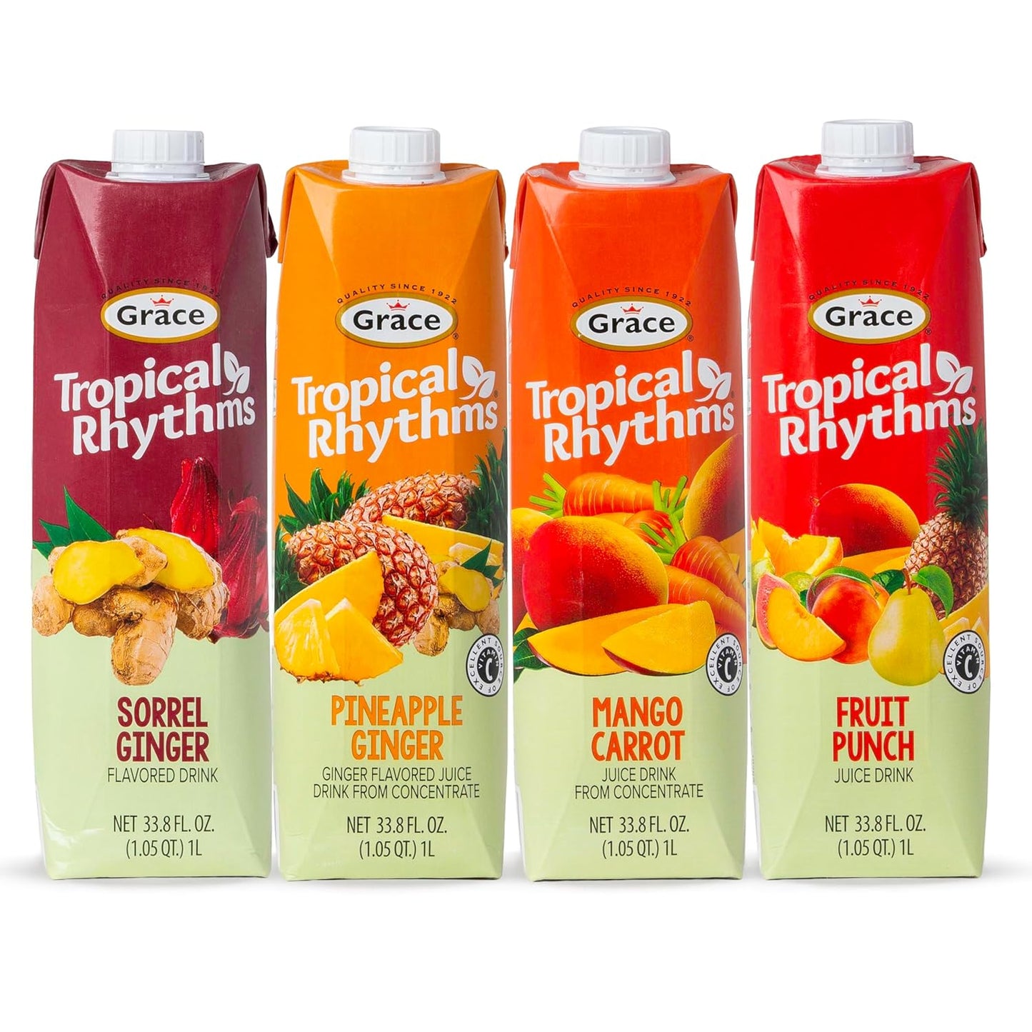 Grace Tropical Rhythms Juice 1 Liter - Caribbean Flavor Pack