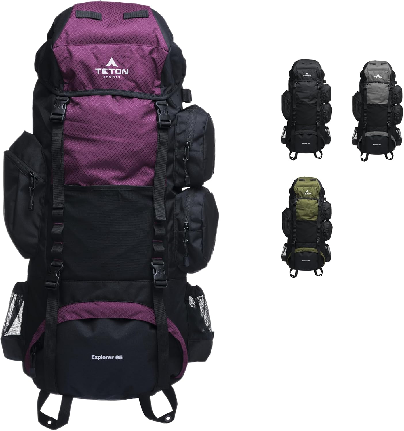 TETON 65L Explorer Internal Frame Backpack for Hiking Adventures
