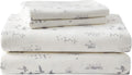 Queen Sheet Set Warm Cotton Flannel Bedding - Brushed Softness