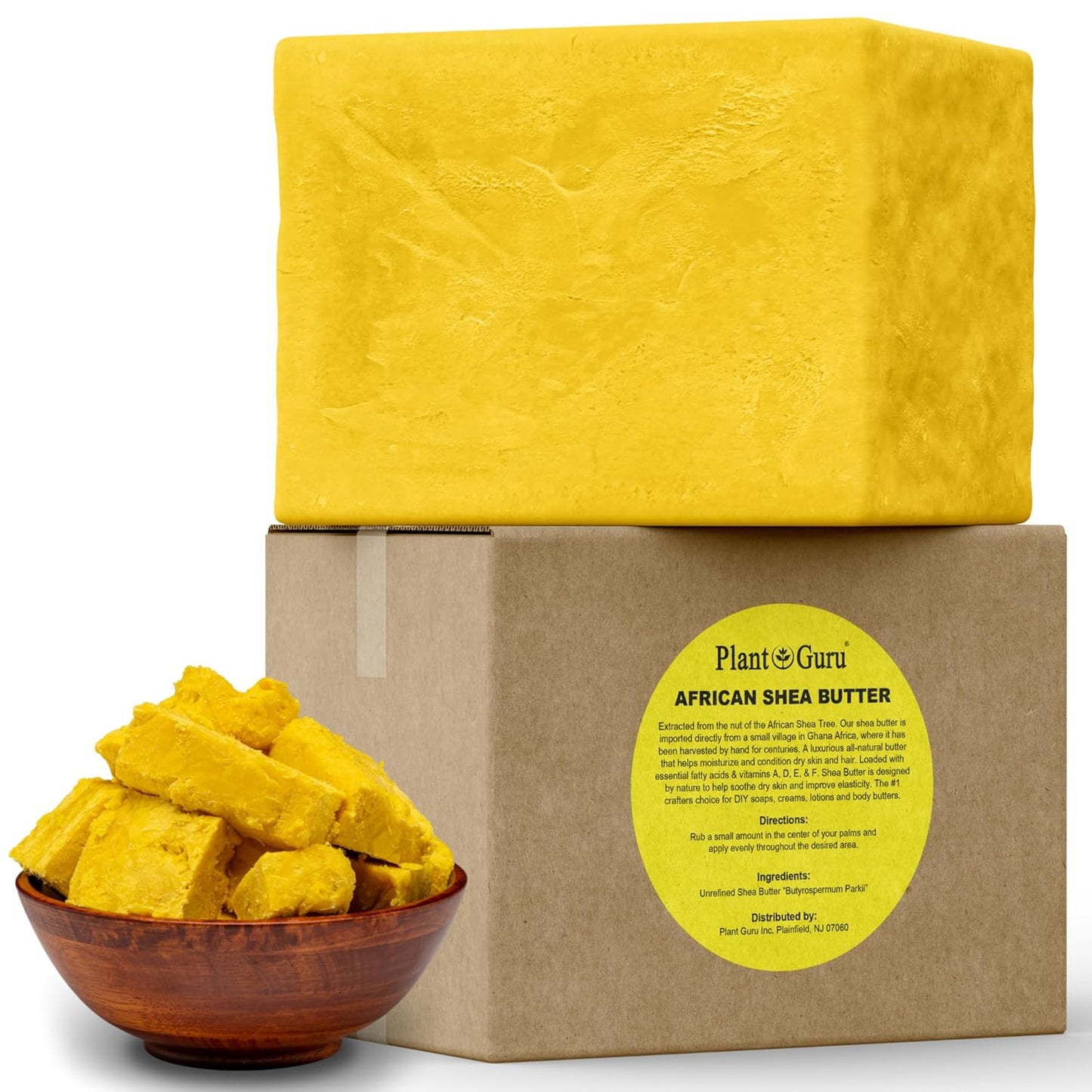 Raw African Shea Butter 5 lbs - Pure Natural Unrefined Moisturizer