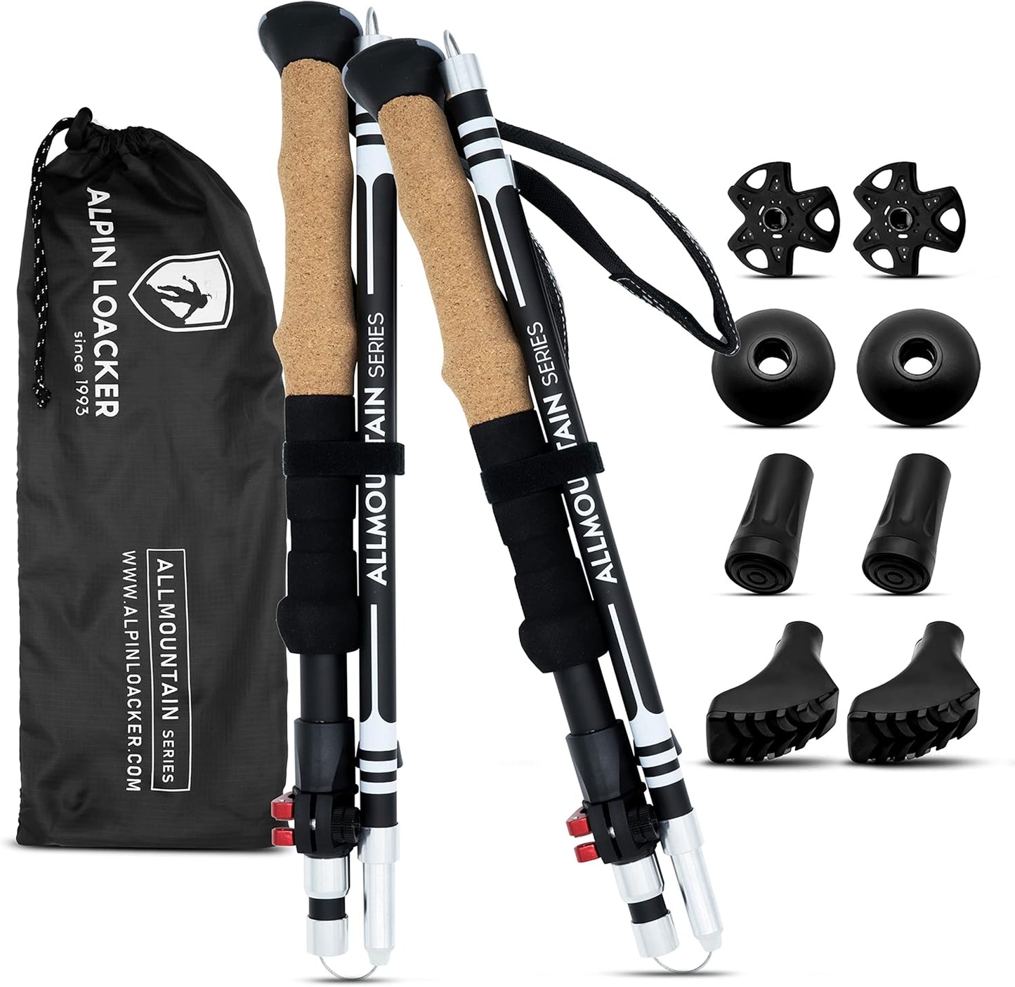 Ultra Lightweight Carbon Trekking Poles by ALPIN LOACKER