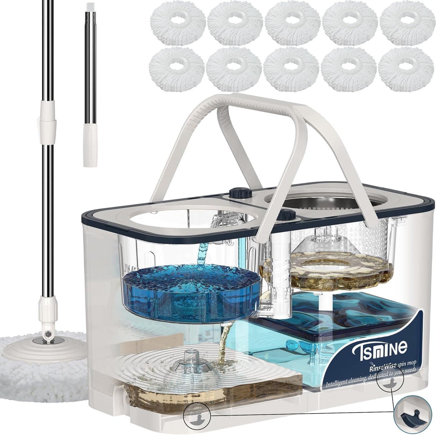 RinseWise Mop and Bucket Set for Effective Home Cleaning