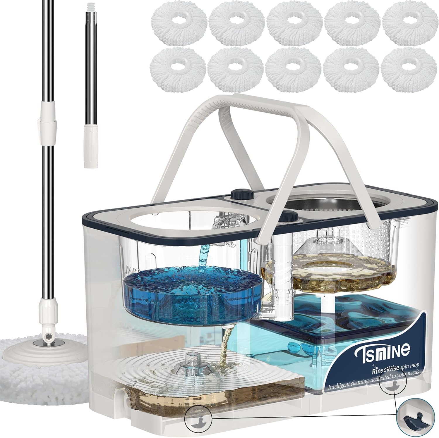 RinseWise Mop and Bucket Set for Effective Home Cleaning
