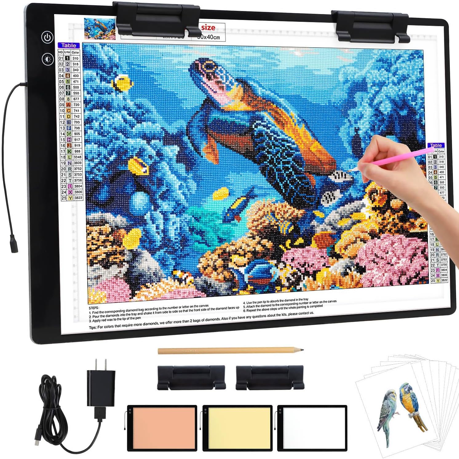 Zocelight A2 Light Pad for Diamond Painting and Drawing